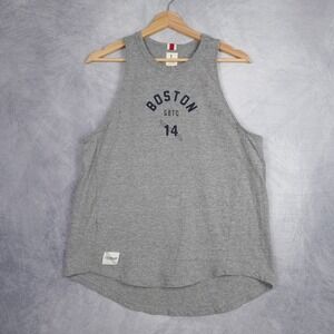 Tracksmith Tank Top Womens Large Gray Cotton Blend Boston GBTC Running Club